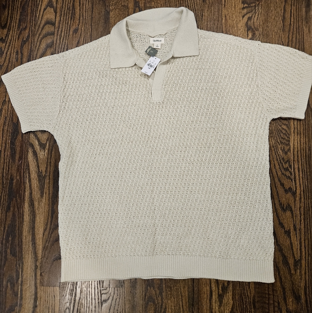 Men's Knit Collared Shirt